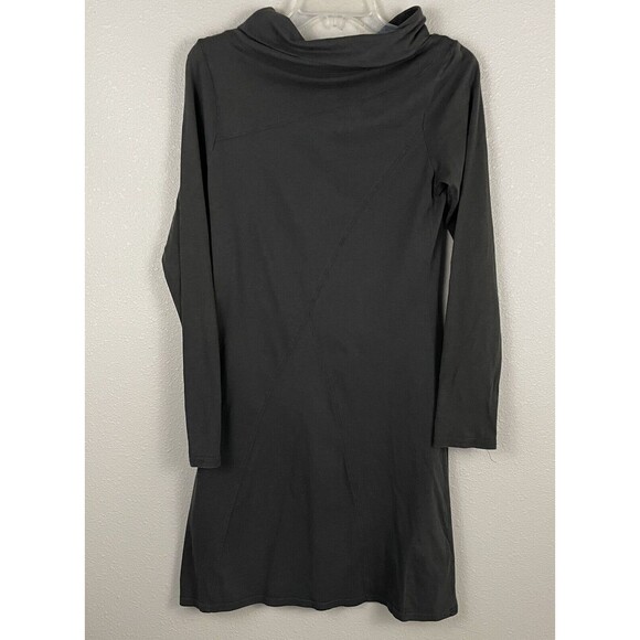 Horny Toad Womens Small Gray Cowl Neck Long Sleeve Lightweight Dress - Picture 3 of 4